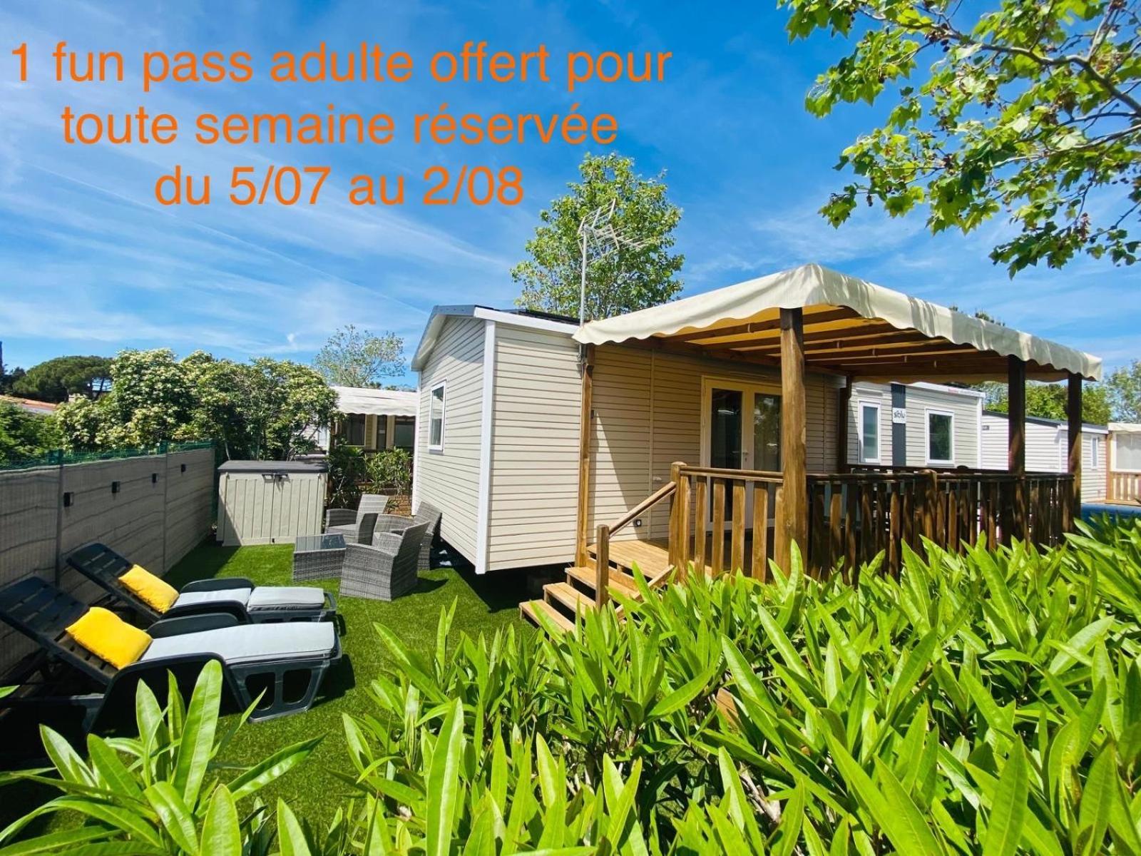 Mobil Home Familial Neuf De 2024 Pour 8 Personnes Вальрас-Пляж Экстерьер фото